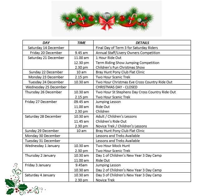 Christmas Programme 2019